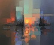 Abstract oil cityscapes by jason anderson 1