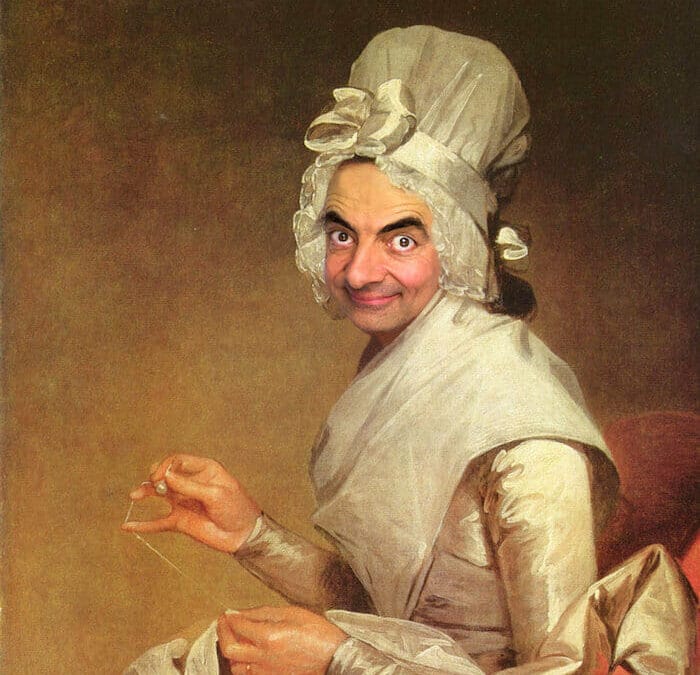 Photo manipulation: Mr Bean inserted into historical paintings