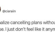 Introverts can normalize cancelling plans