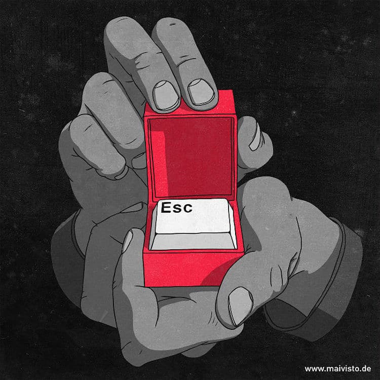 Thought-provoking minimalist illustration by Sergio Ingravalle-1 Thought-provoking minimalist illustration by Sergio Ingravalle-1