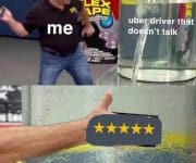 Uber driver that doesnt talk