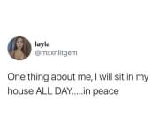 Introvert will sit in their house all day in peace