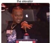 When i see people running for the elevator