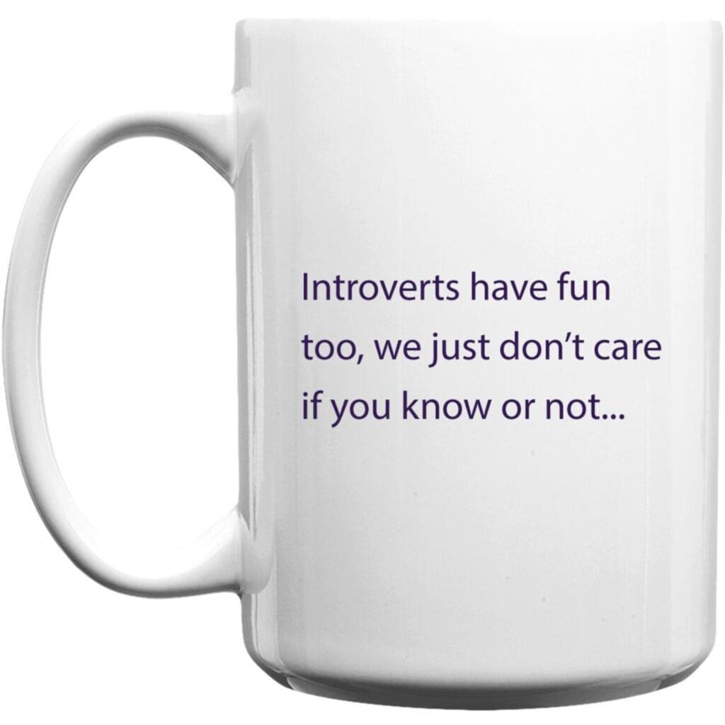 Introverts have fun too, we just don’t care if you know or not...